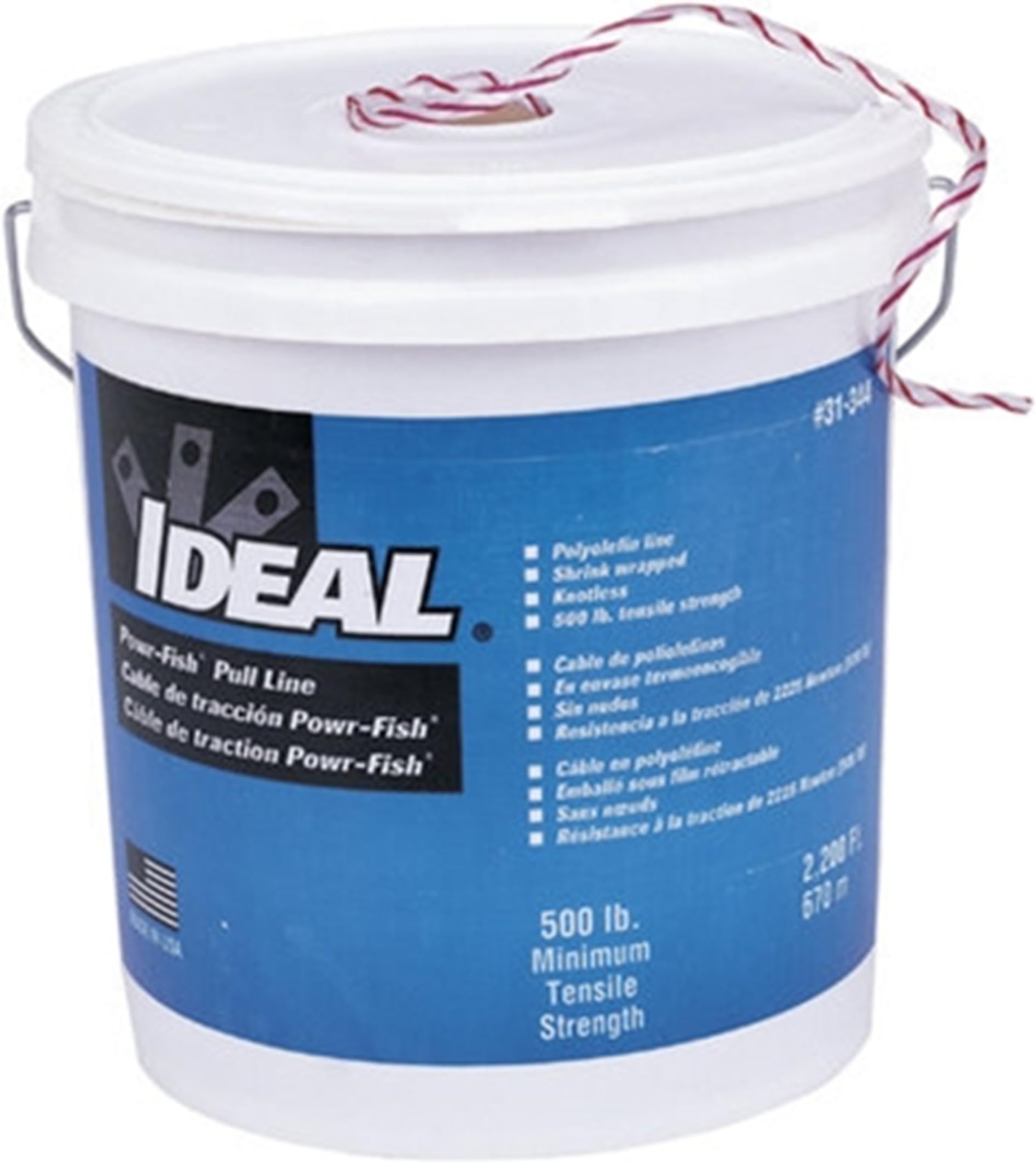 IDEAL 31-344 2,200-Feet Long Power-Fish Pull Line, Extra Heavy Duty
