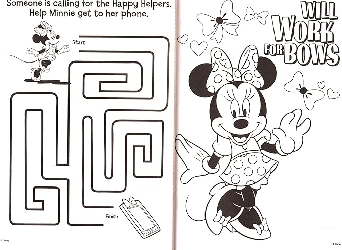 Amazon ディズニージュニアミニーマウス 巨大な塗り絵 アクティビティブック 200ページ ぬりえ おもちゃ