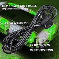 Vista 5 de ASPL 48 luces LED estroboscópicas para techo, alta visibilidad, advertencia de seguridad de emergencia, mini barra de luz estroboscópica con base