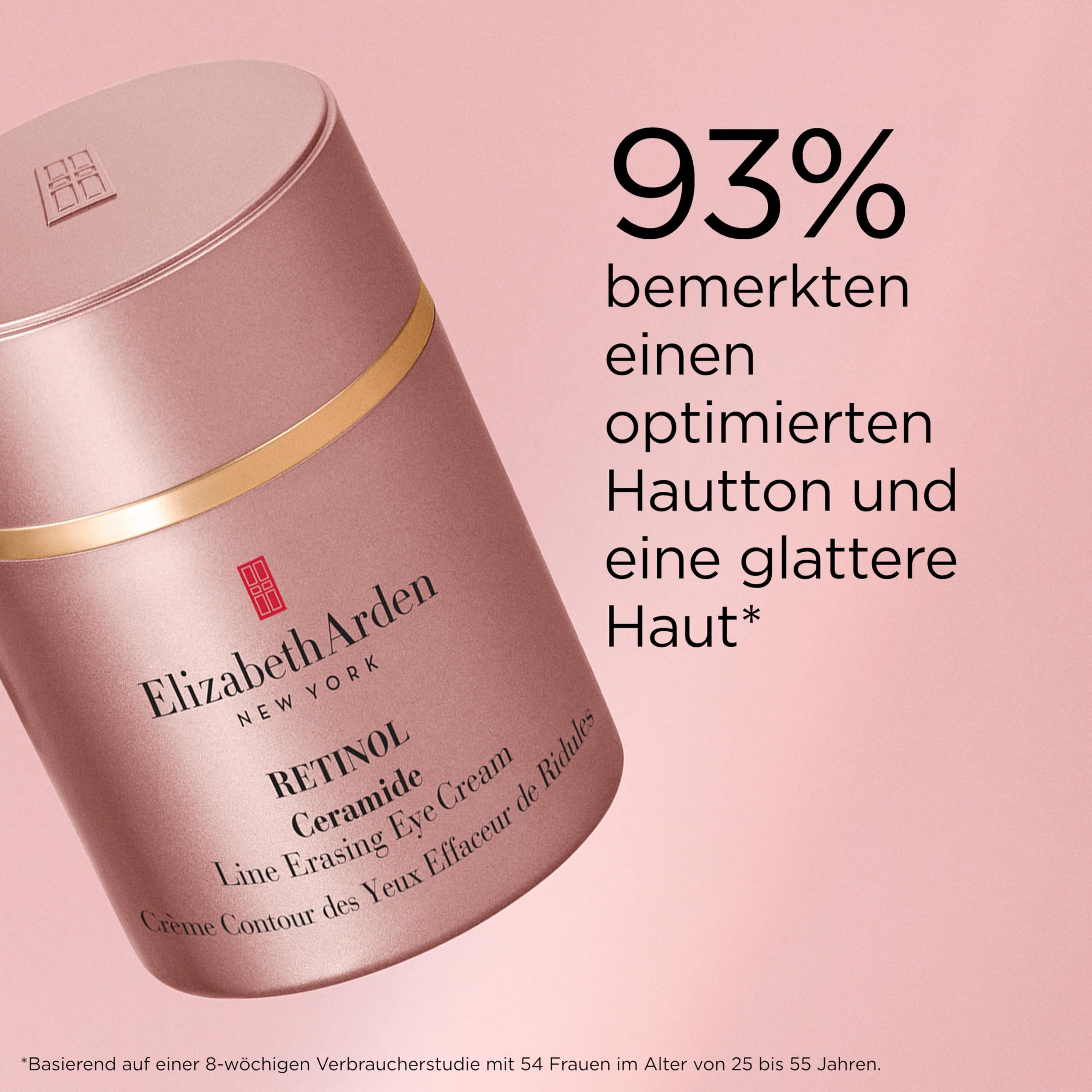 Elizabeth Arden - Retinol Ceramide, Nachtpflege für die Augenpartie mit Retinol und Ceramiden, glättet und erhellt, jugendlicheres Aussehen, leichte Creme, für alle Hauttypen, 15 ml
