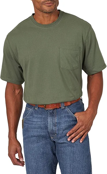 Wrangler Riggs Workwear Men's Short Sleeve Pocket Performance T-Shirt