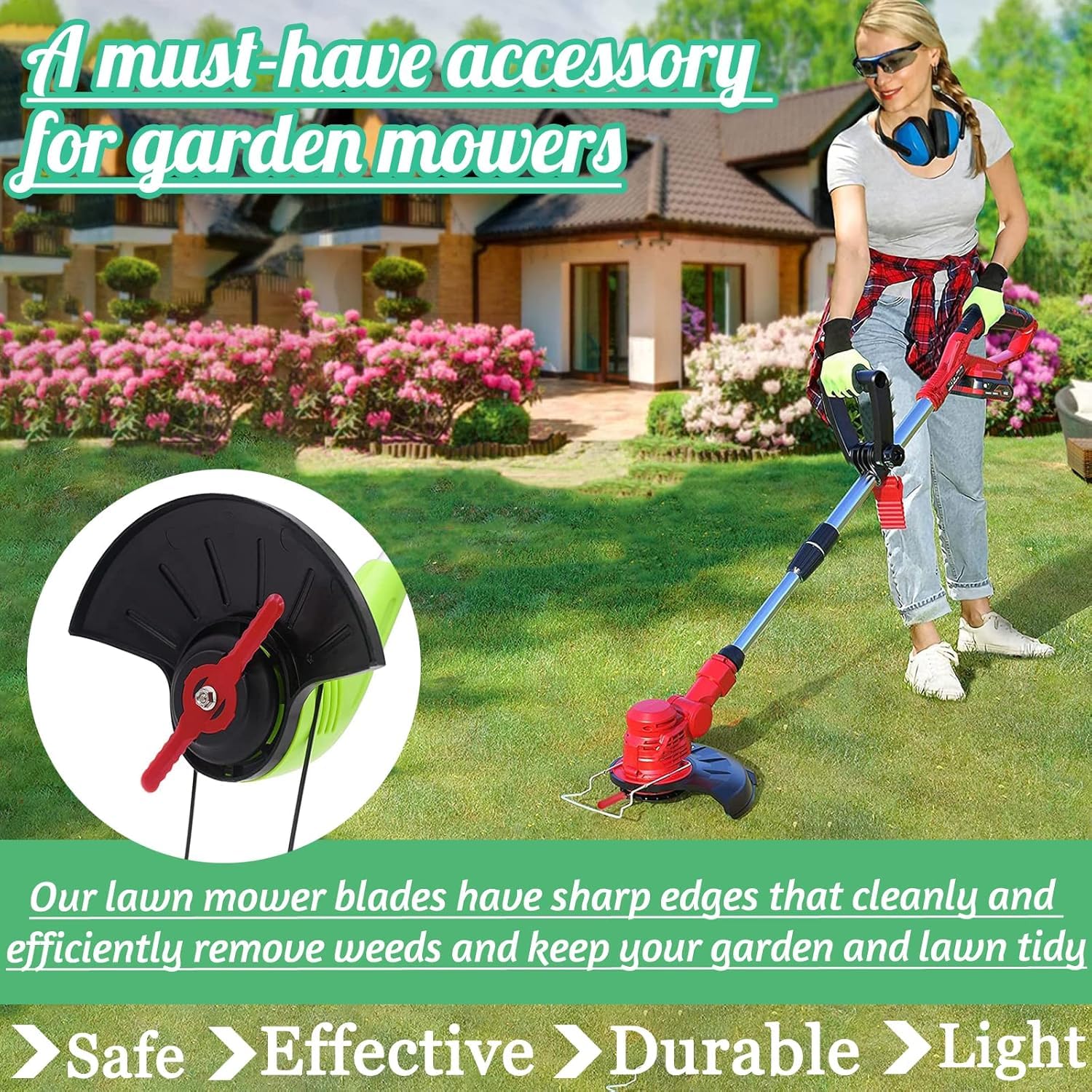 30 Pcs Plastic Grass Trimmer Blades - Image 4