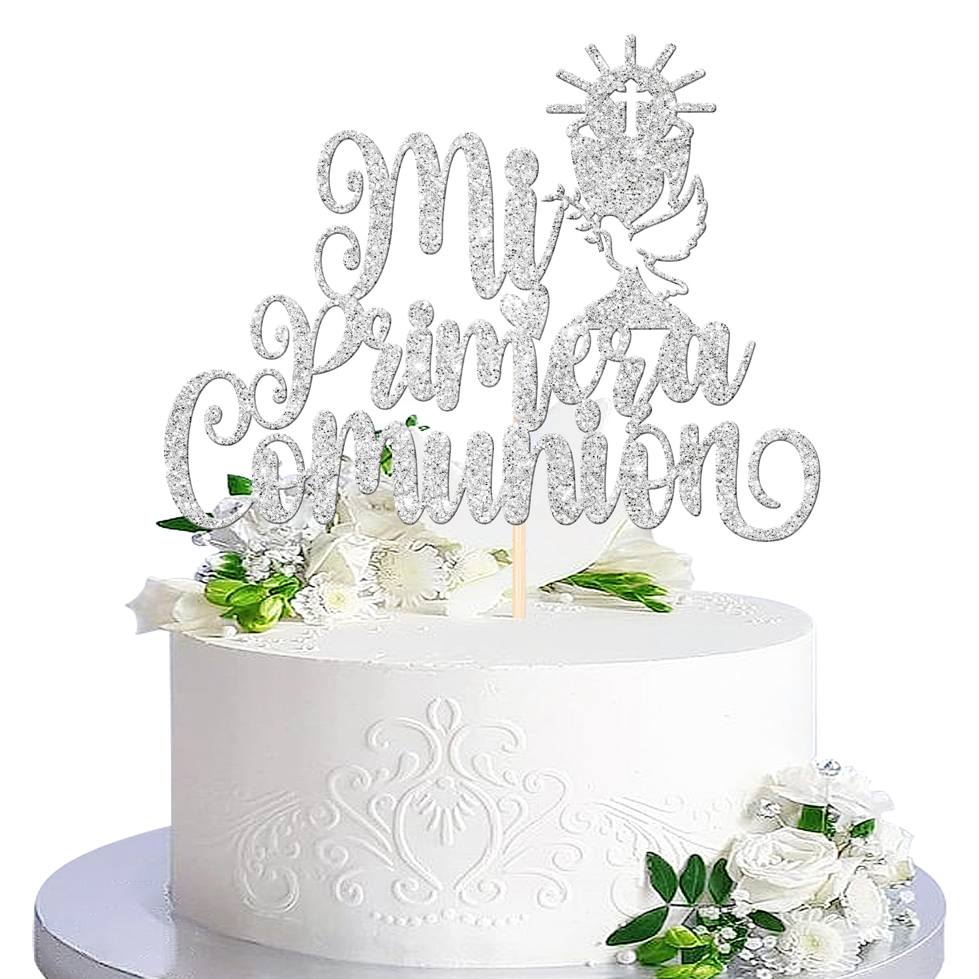 ZHUOWEISM 10 PCS Acrylic Cross Cake Topper Christian Baptism God Bless Cake Pick for First Communion Theme Baby Shower Birthday Party Cake Decorations Supplies Gold — view 21