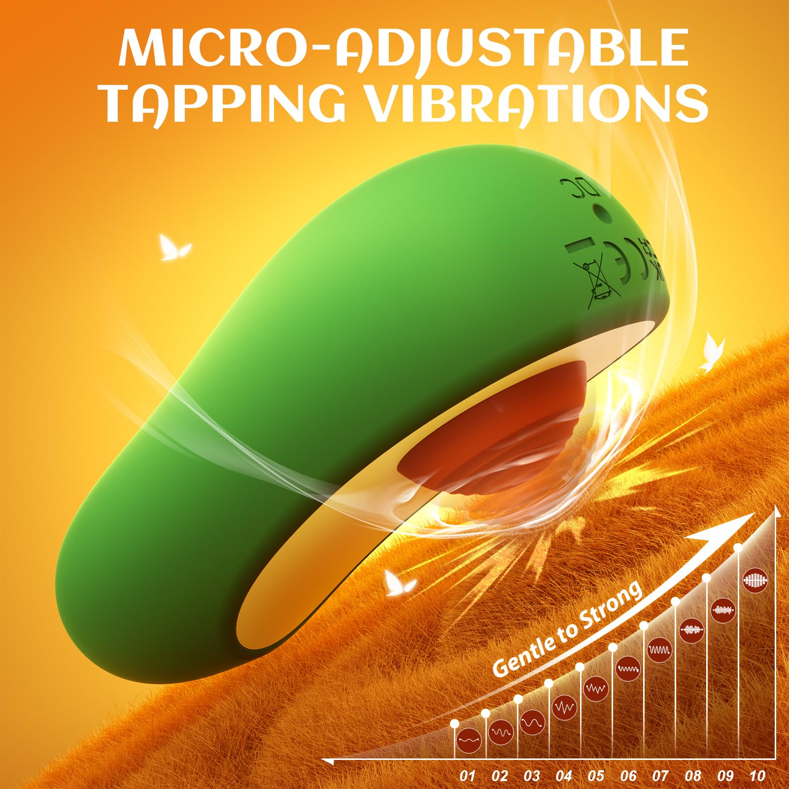 Vibrator Sex Toys for Women - MOOLIGlRL Upgraded Flapping Adult Toys Clitoral Stimulator Vibrater, 10 Modes Female Couples Adult Sex Toy Mini Egg Discreet Vibrators for Clit Nipple Anal Stimulation