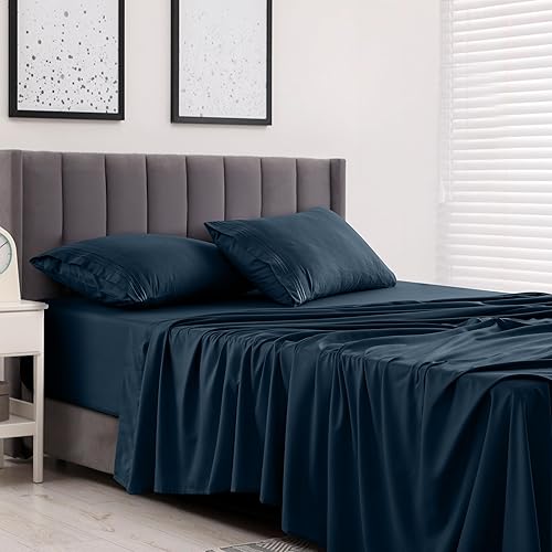 Miniatura 2 de LUX Décor - Juego de sábanas de microfibra ultrasuave de 6 piezas con sábana encimera, sábana bajera y fundas de almohada de 16 pulgadas de