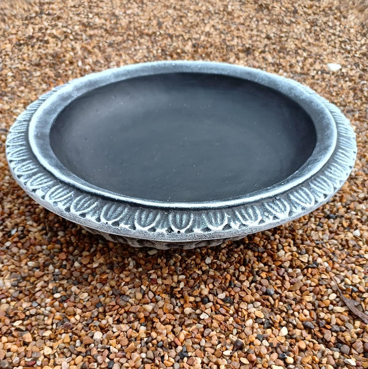 Everything Wildlife Bird Bath Ceramic Green Amazon.co.uk Garden