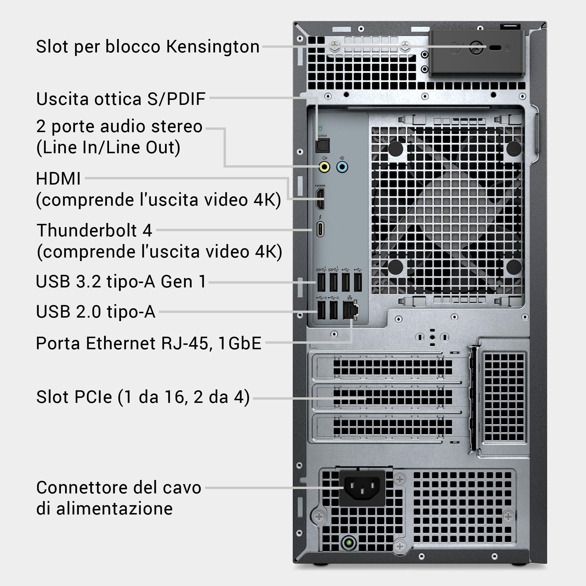 Dell Tower Plus EBT2250 PC Desktop – Intel Core Ultra 7 265, 32GB DDR5 RAM, 1TB SSD, Nvidia Geforce RTX 5070, Windows 11 Pro, Wi-Fi 6E, Design Grafite