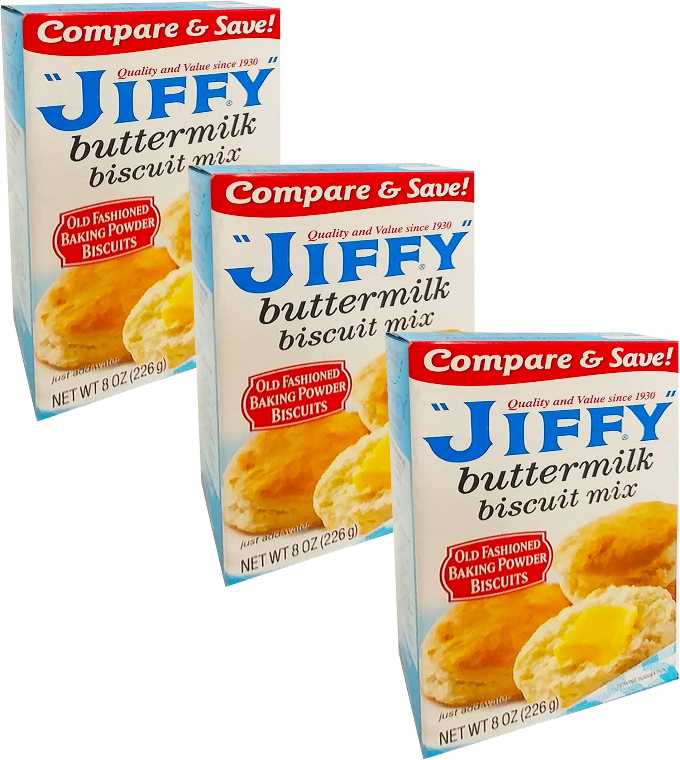 Jiffy Buttermilk Biscuit Mix 3 Pack Bulk Bundle Jiffy