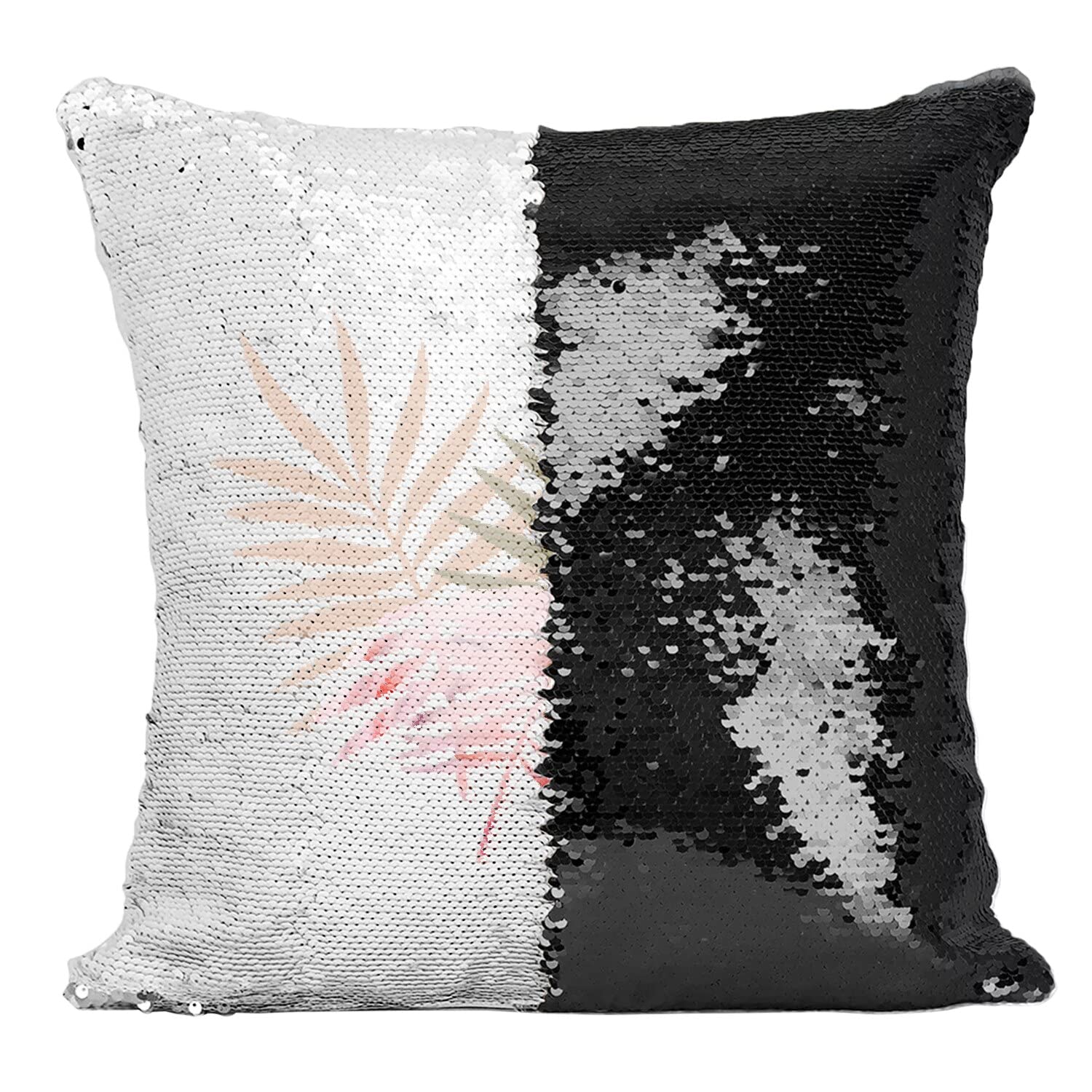 Coussin avec housse sequin paillettes noir une idée cadeau déco tendance