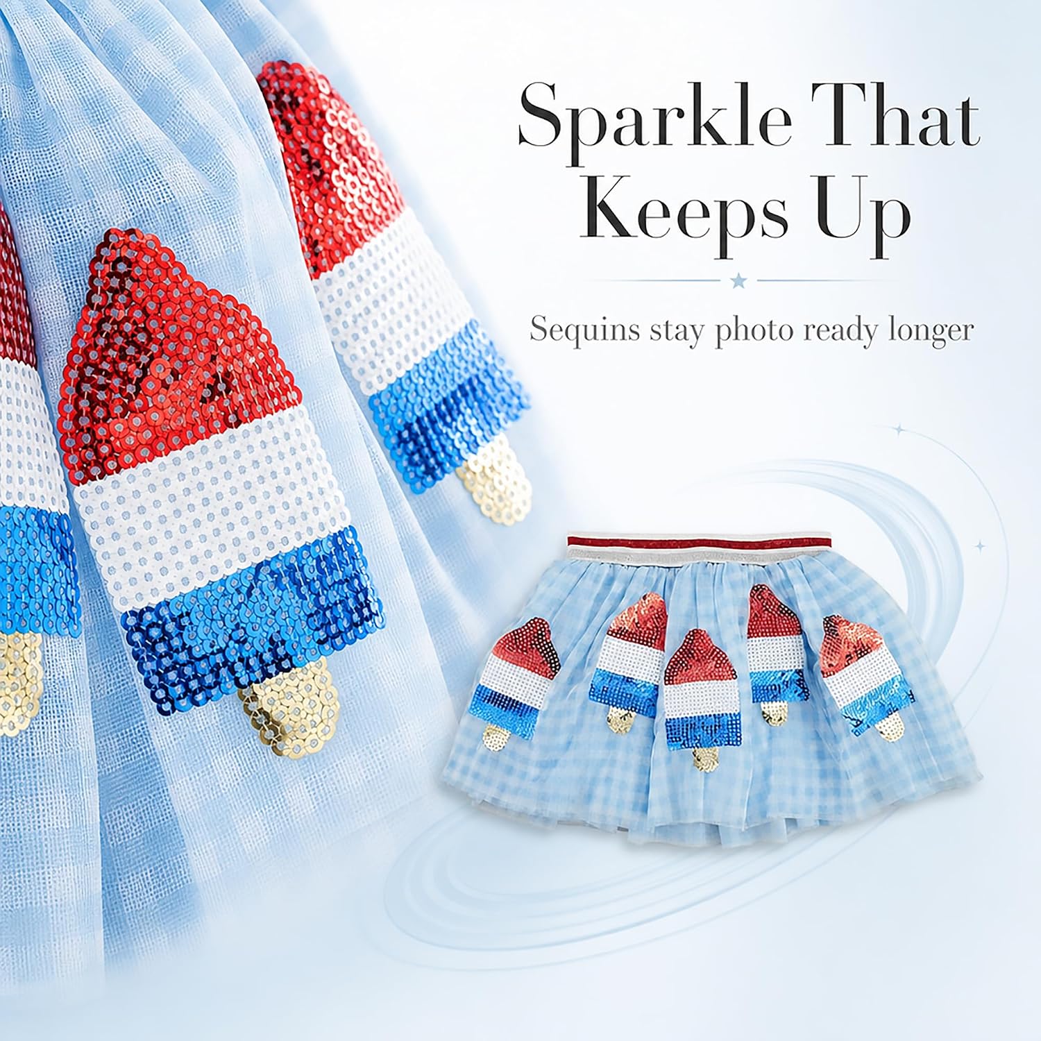 Mud Pie Children's Patriotic Sequin Tutu