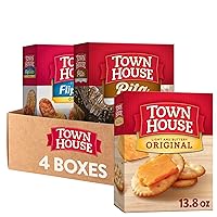 Vista 1 de Kellogg's Town House Crackers, aperitivos de fiesta, paquete de fiesta, paquete variado (4 cajas)