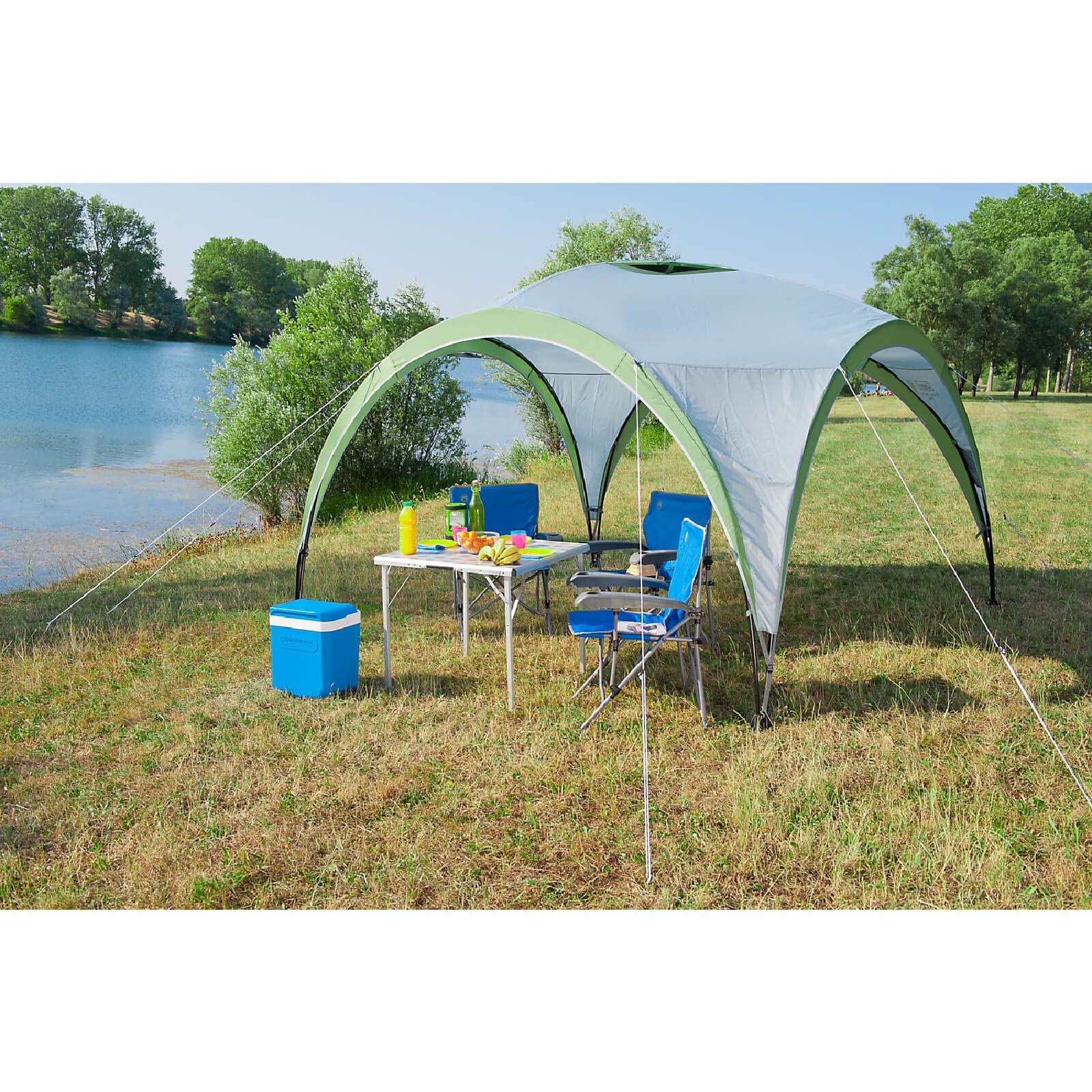 Coleman Gazebo Event Shelter Pro L 12 x 12 pies para Festivales, jardín y Camping, construcción de Postes de Acero Resistente, Tienda de campaña Grande con protección Solar SPF 50+
