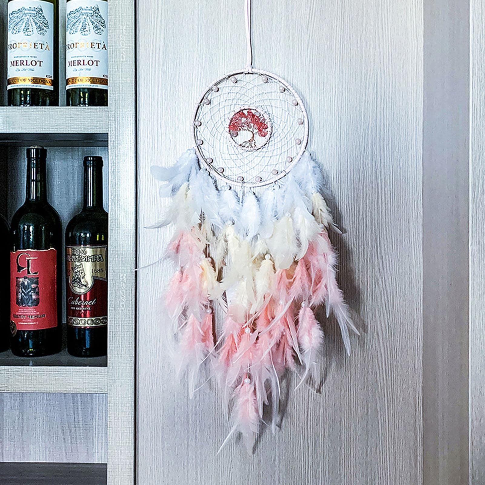 Amazon.co.jp: ドリームキャッチャー 捕夢網 羽飾り 幸運 祝福 幸せ
