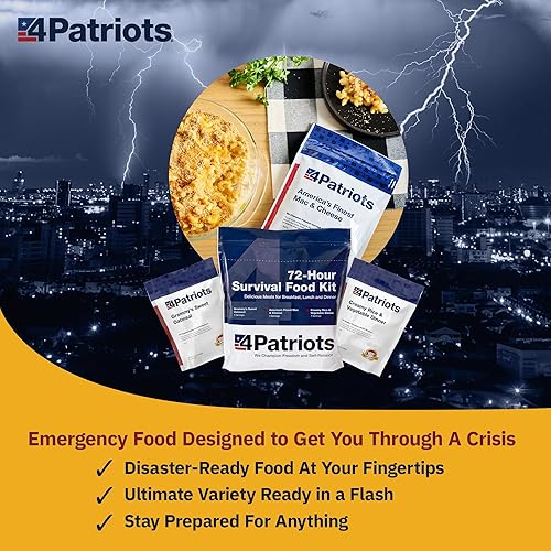 Miniatura 3 de 4Patriots suministro de alimentos para emergencias kit de supervivencia para 72horas vida útil de 25años 16porciones