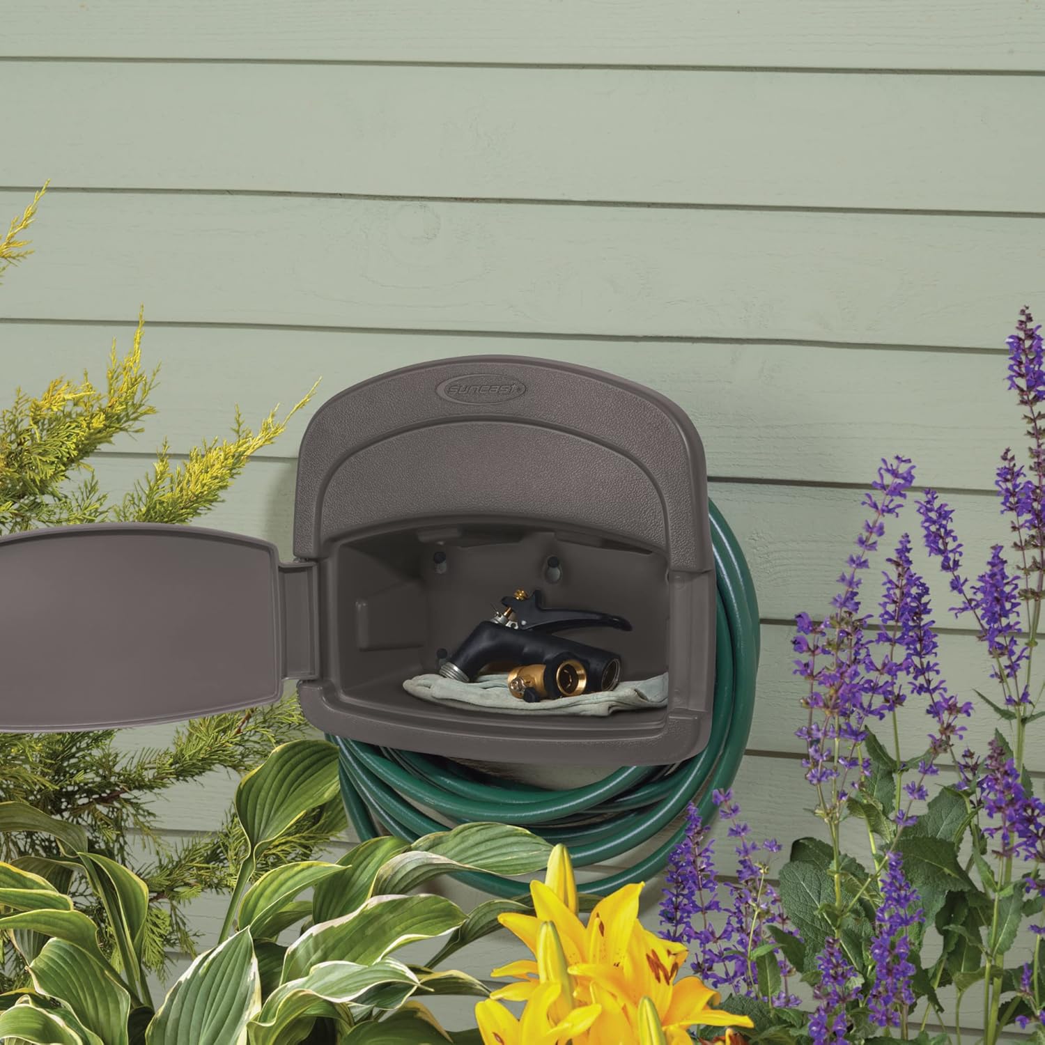 Suncast Deluxe Hose Hanger | Stoney | Pack of 2