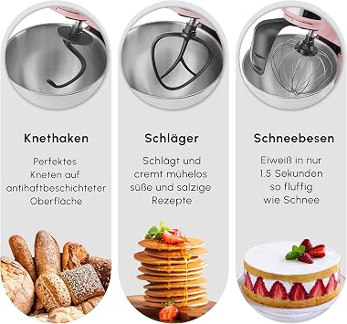 KARACA Mastermaid Chef Pro Çift Kollu Mutfak Şefi 1500 W Pink