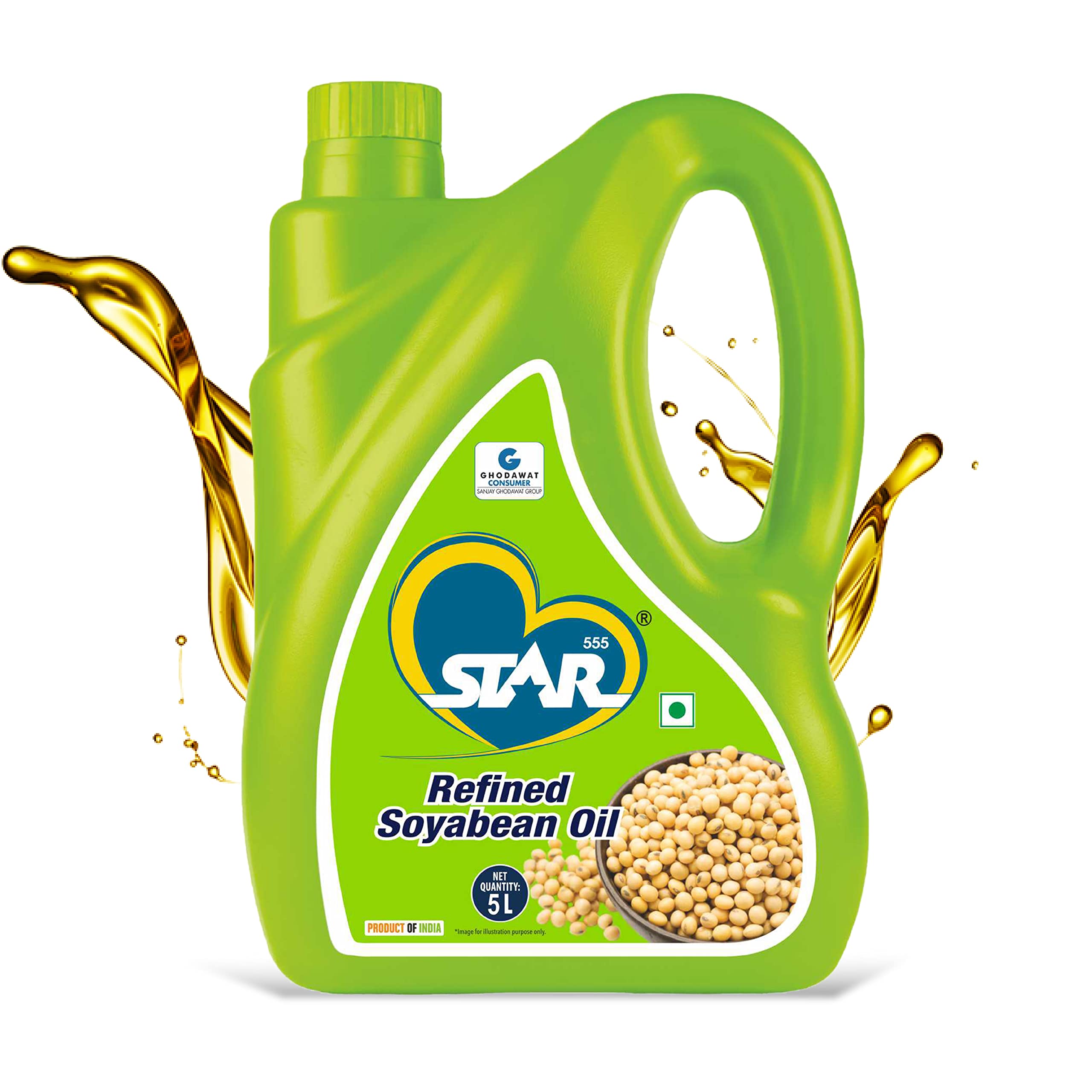 STAR 555 Refined Soyabean Oil, 5 L Can| Super Lite Advanced | Delicious & Tasty Cooking Oil for a Healthy Life| Good for Deep Frying| Keeps Heart & Skin Healthy (B089GKQ17Q) Amazon Price History, Amazon Price Tracker
