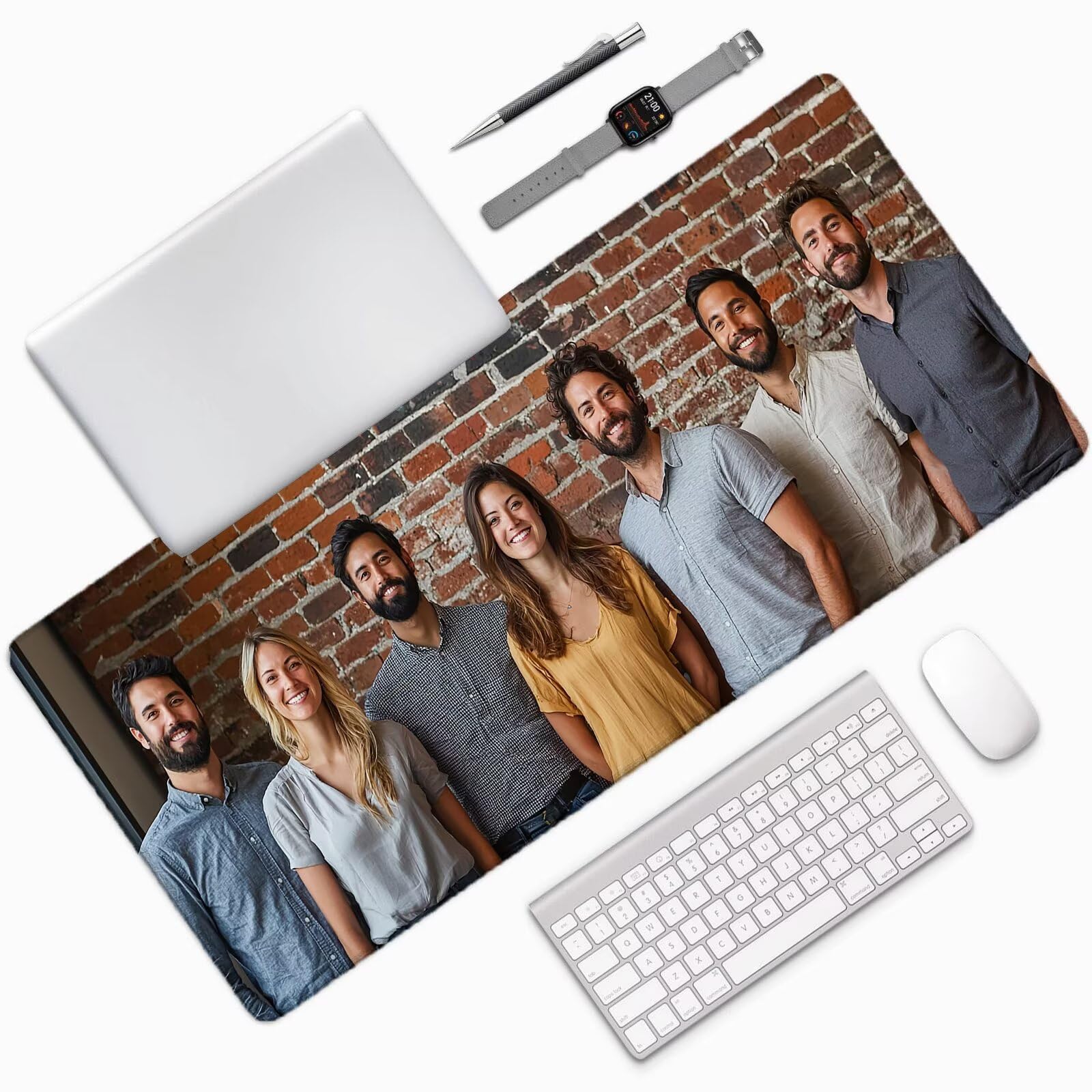 Niestandardowa podkładka pod mysz ze zdjęciem, 1200 x 600 mm wodoodporna niestandardowa podkładka pod mysz do gier, pod biurko z antypoślizgową podstawą, dodaj zdjęcia, pomysł na prezent dla graczy,