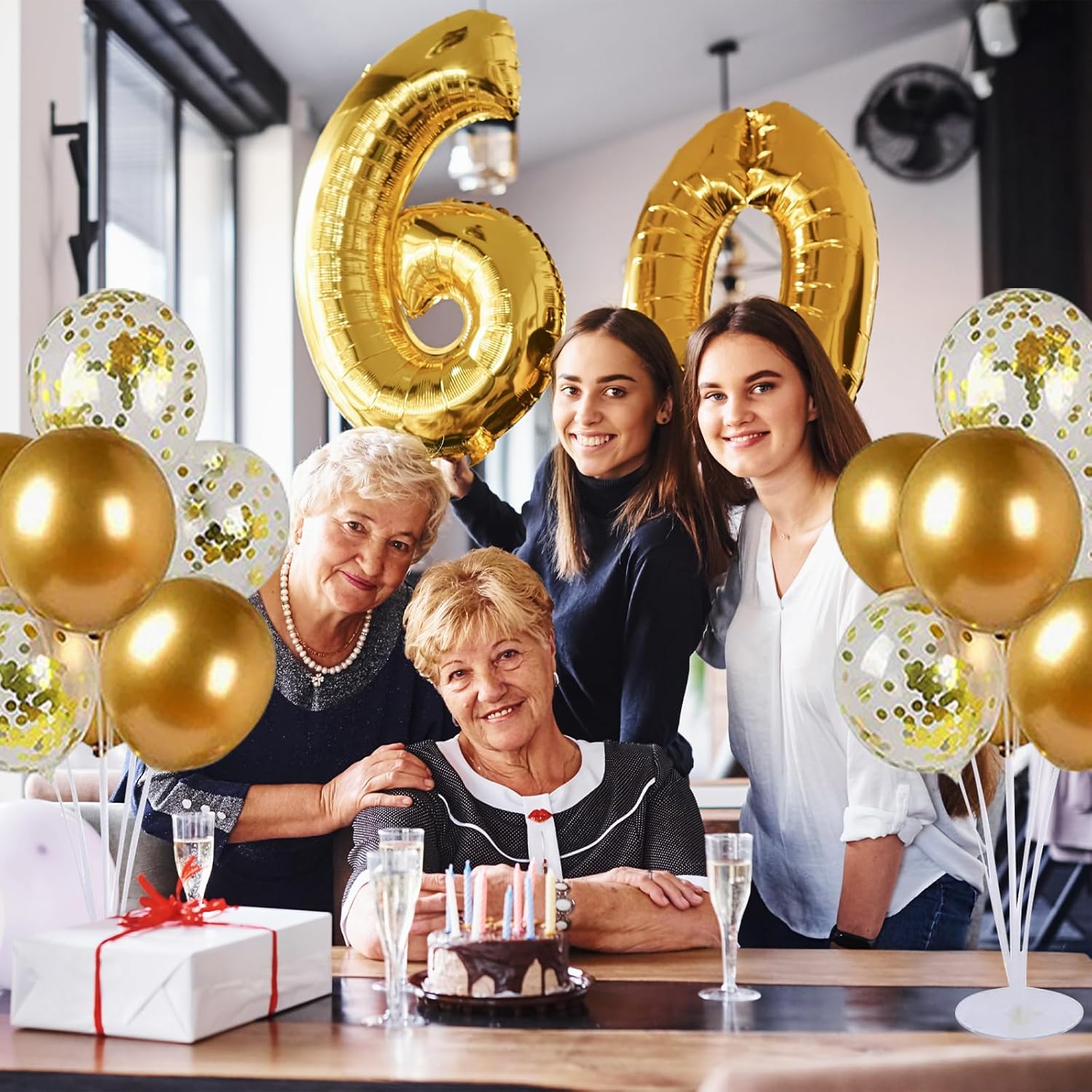 Balloon Stand Kit For Table - 20 Sets Balloon Sticks with Base For Birthday Graduation Party Decorations