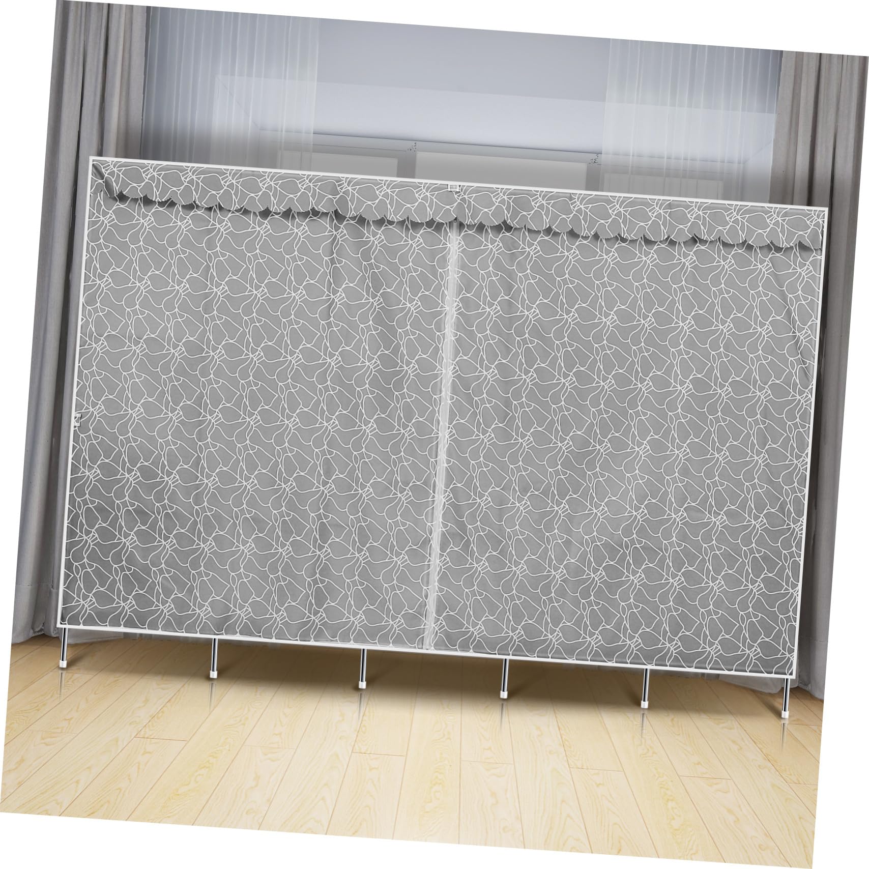 Ciieeo Armario Ropero Portátil de Tela Organizador de Ropa para Dormitorio Viajes Armario Ropero Resistente con Funda para Colgar Ropa