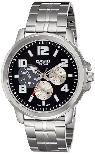 Enticer Mens Analog Black Dial Mens Watch - MTP-X300D-1AVDF (A1059)