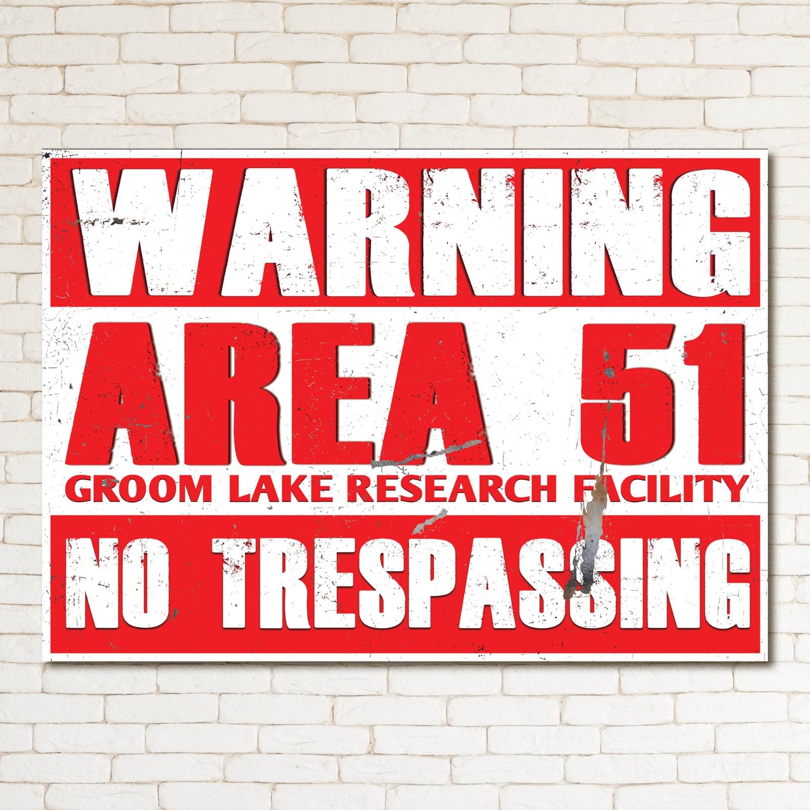 Area 51 DO NOT ENTER Retro Metal Sign Man Cave Bar Pub Plaque Party Vintage Gift