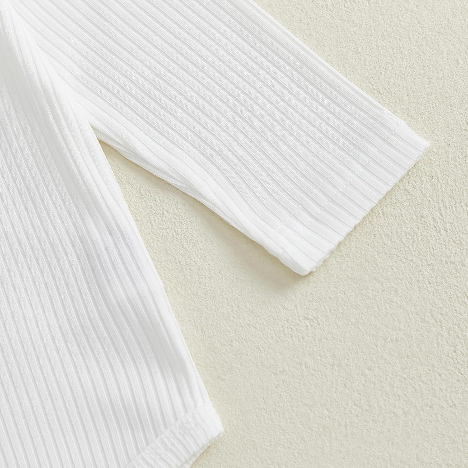 Kaipiclos Newborn Infant Girl Clothes Rib Knit Romper Ruffle Sleeve Daisy Print Pants Baby Clothes Girls 0 3 6 12 18 24 Month - Image 5