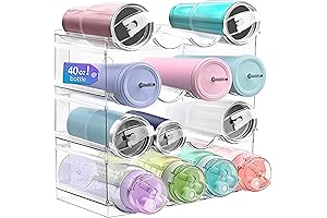 4-Pack Water Bottle Organizer: Ultimate Kitchen Cabinet Optimizer