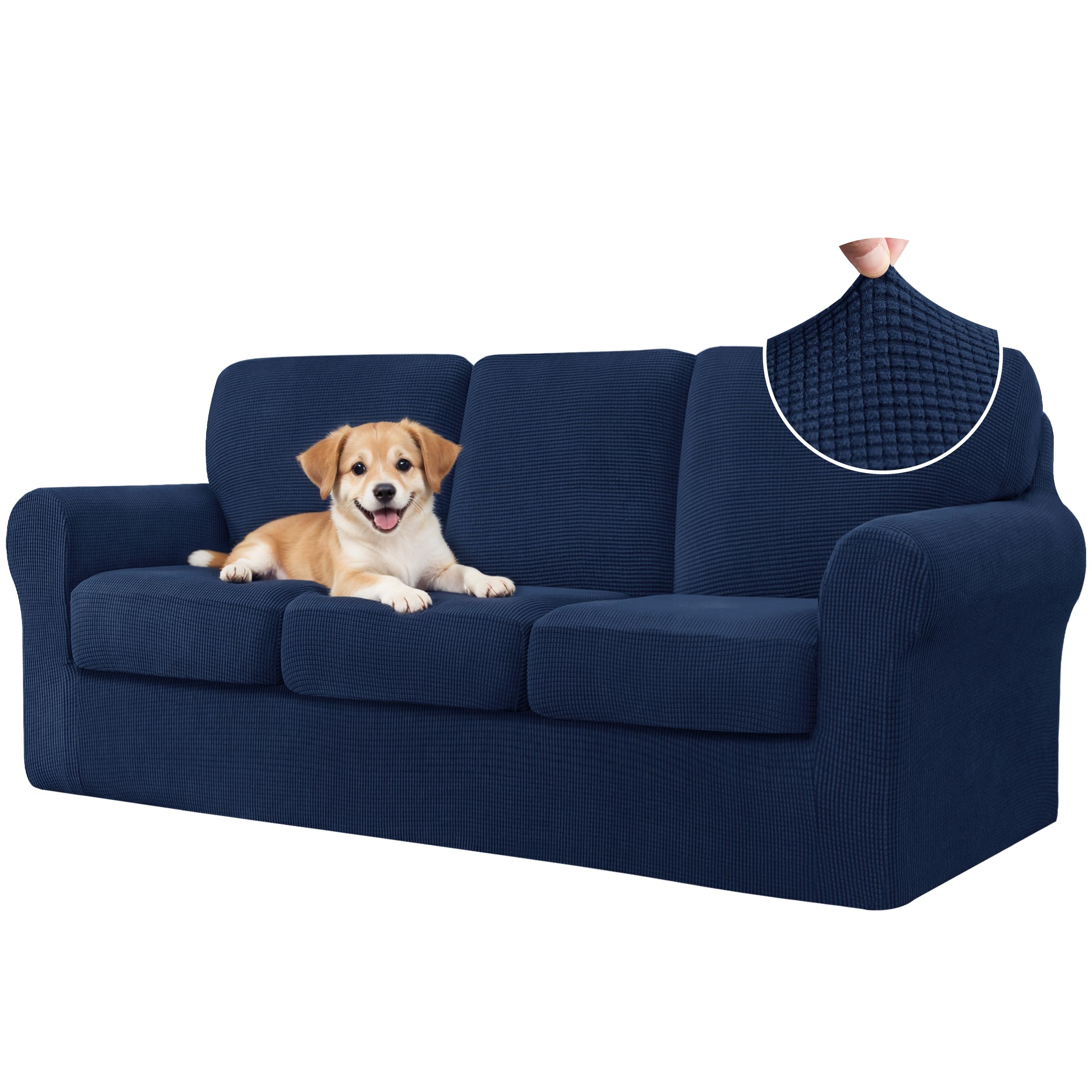 CHUN YI 7 Piece Couch Covers