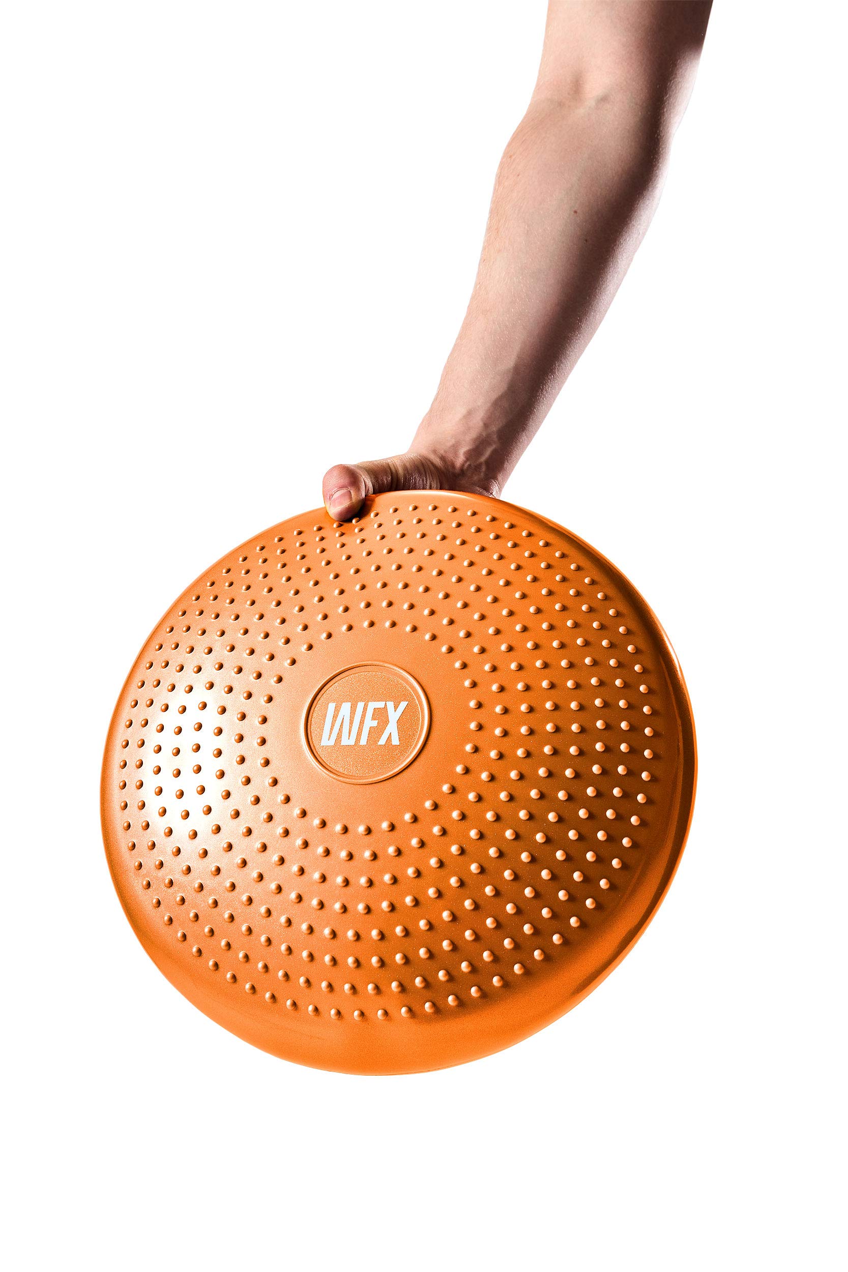 #DoYourFitness x World Fitness Ballsitzkissen - Ideales Bürostuhl Kissen & Balance Sitzkissen für Fitness, Reha & Rückentraining - 33cm Durchmesser mit Noppenoberfläche + Pumpe