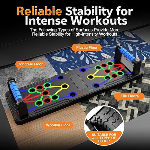 Miniatura 5 de IUT Solid Push Up Board 15 in 1 Home Workout Equipment Multi-Functional Pushup Stands System Fitness Floor Chest Muscle Exercise Professional