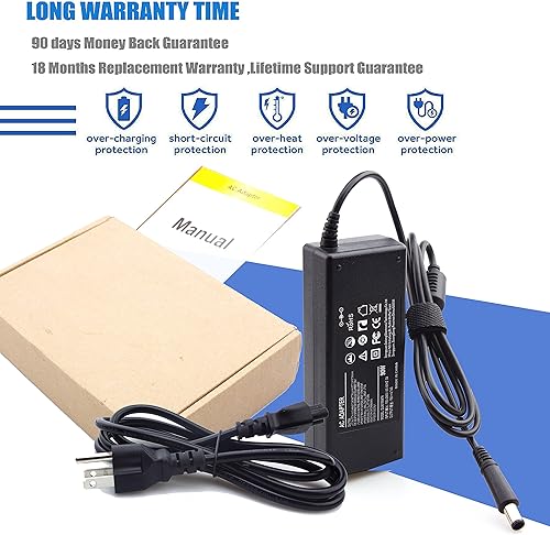 Miniatura 6 de Cargador para portátil de 90 W y 65 W, compatible con laptop HP 15 17 15-DW 15-CS 15-CH 15-DF 15-EB:15-DW0081WM 15-DW0037WM 15-DW0046NR 15-DW0083WM