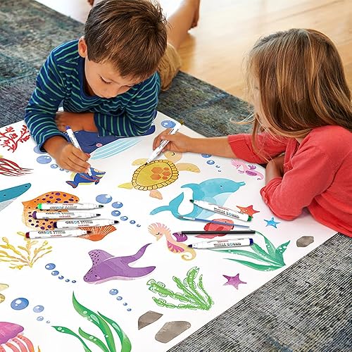 Miniatura 5 de Bolígrafo mágico de pintura al agua 12 colores de pintura flotante juego de bolígrafos de dibujo mágicos bolígrafos flotantes de agua para garabatos