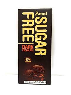Amul Sugar Free Dark Chocolate, 150 Gm