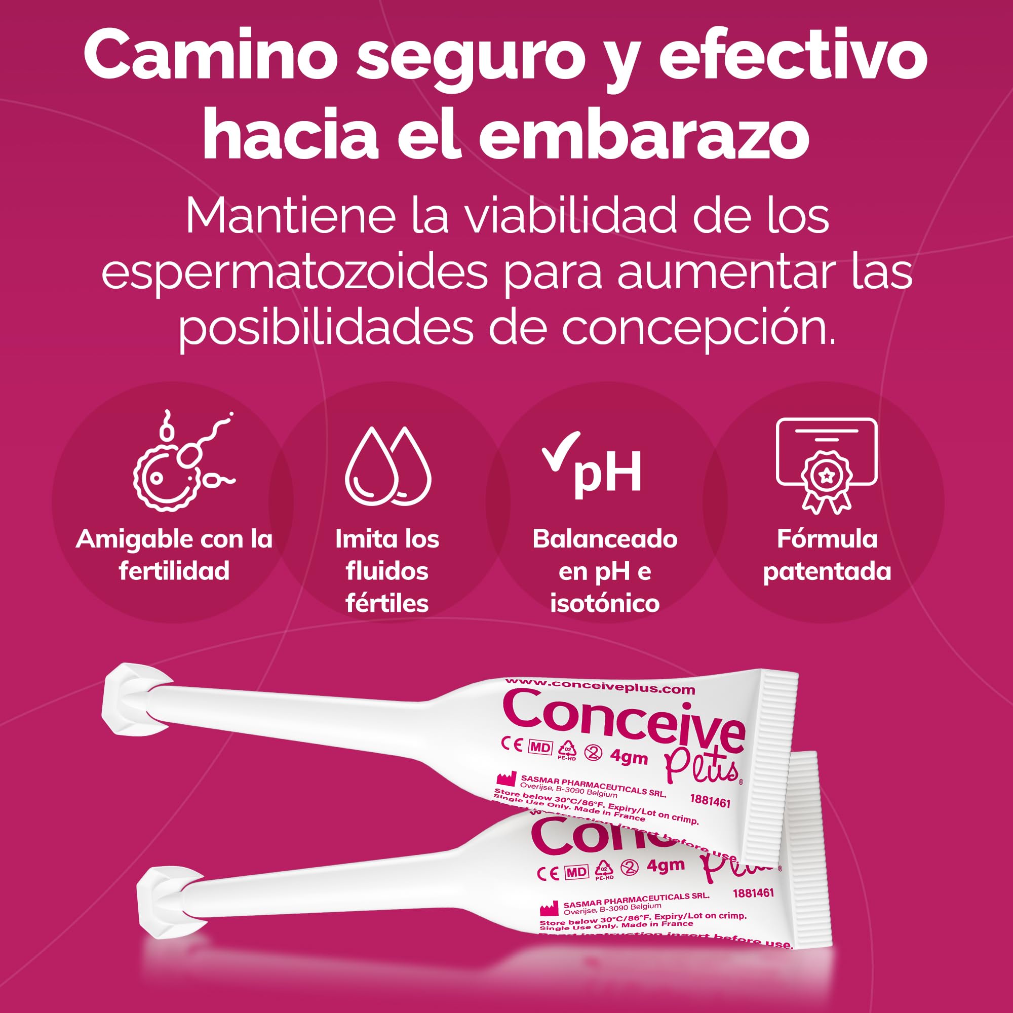 Conceive Plus Lubricante para La Fertilidad, Aplicadores Individuales 8x4gm