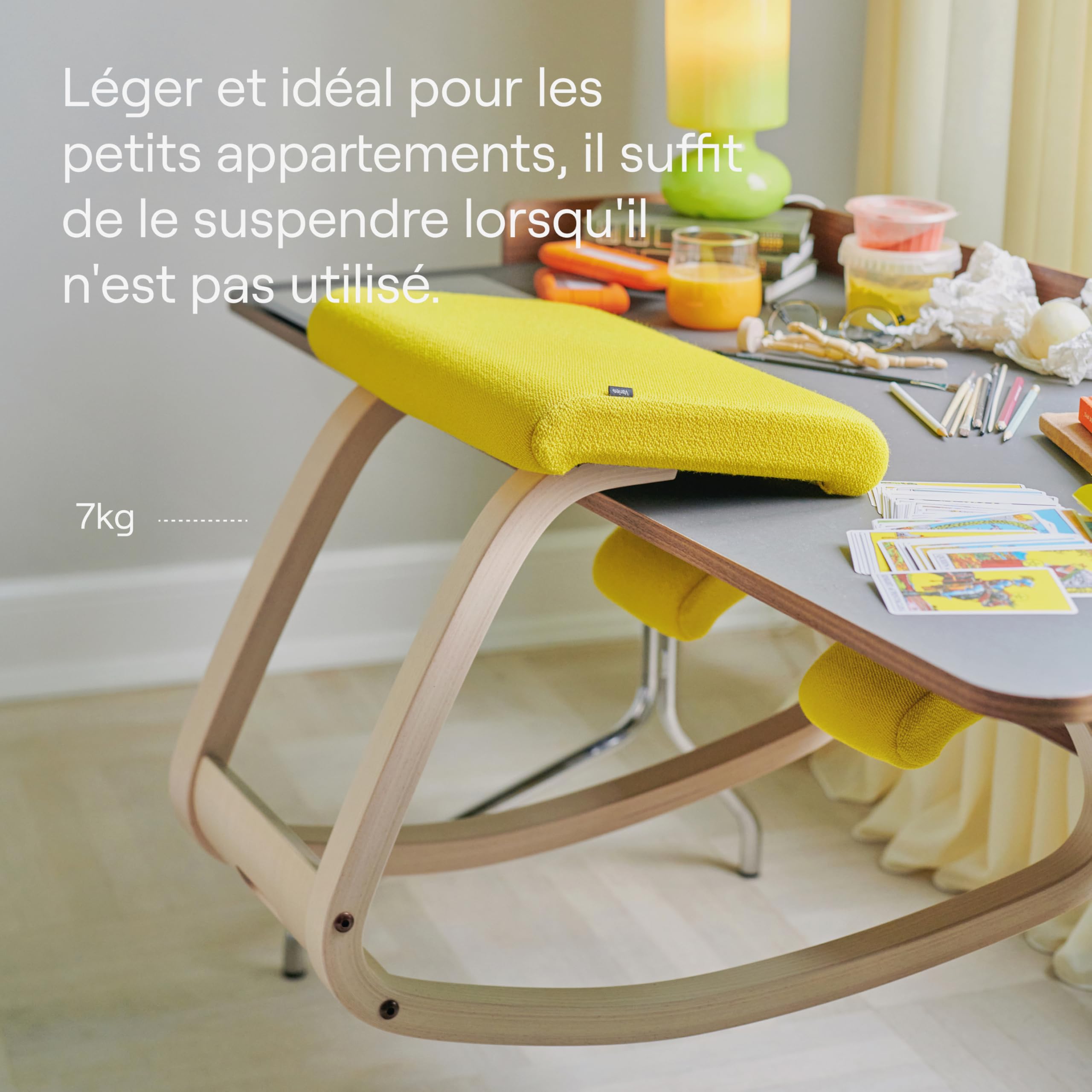 Varier Variable Balans Chaise Ergonomique Monochrome Poppy Coquelicot Mouvement Naturel Posture Bureau Maison Etude Garantie Qualite 10 Ans