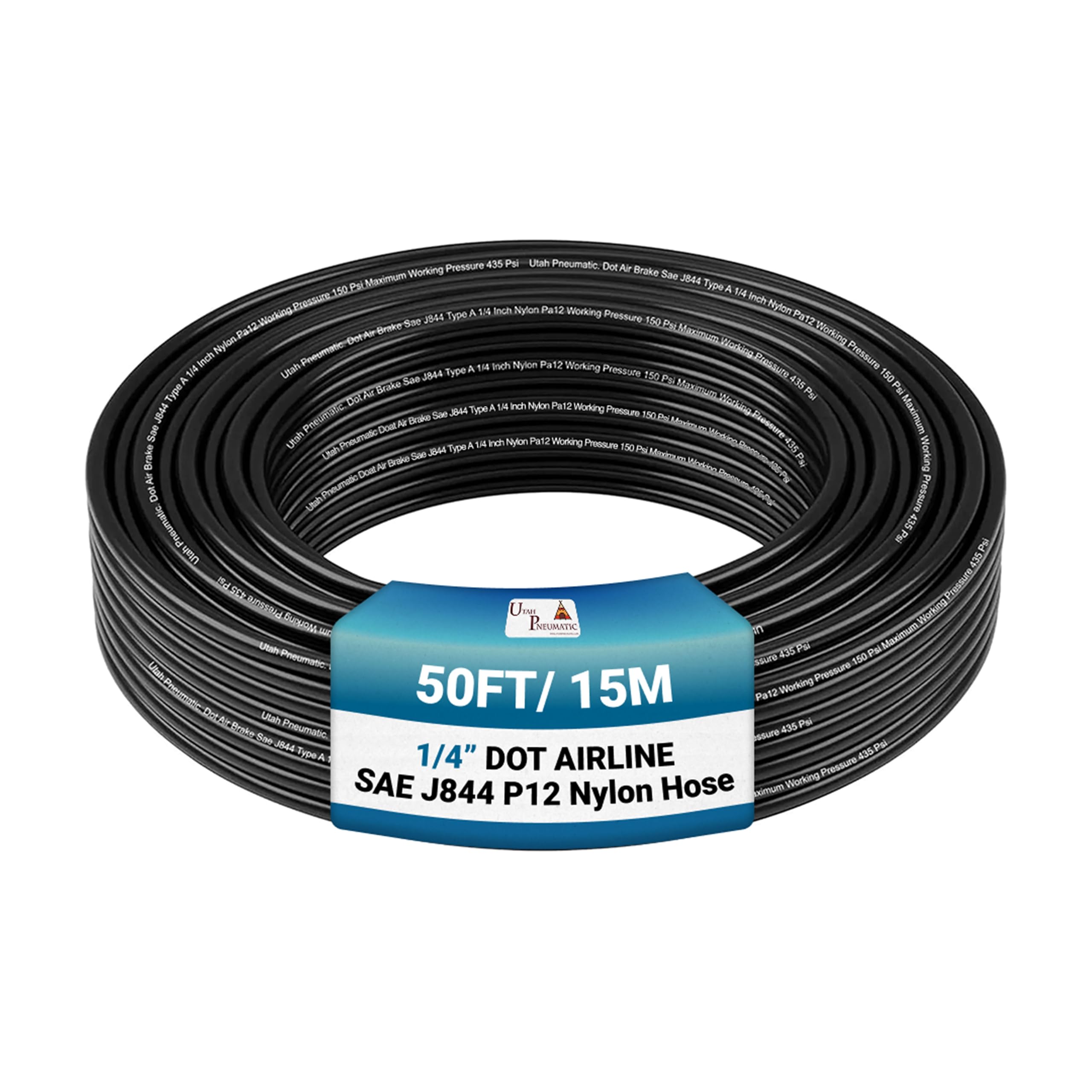 1/4 Dot Air Line 0.25" Od 50 Feet Saej844 Nylon 1/4 Hose Dot Approved For Air Tubing Air Brake System Or Fluid Transfer