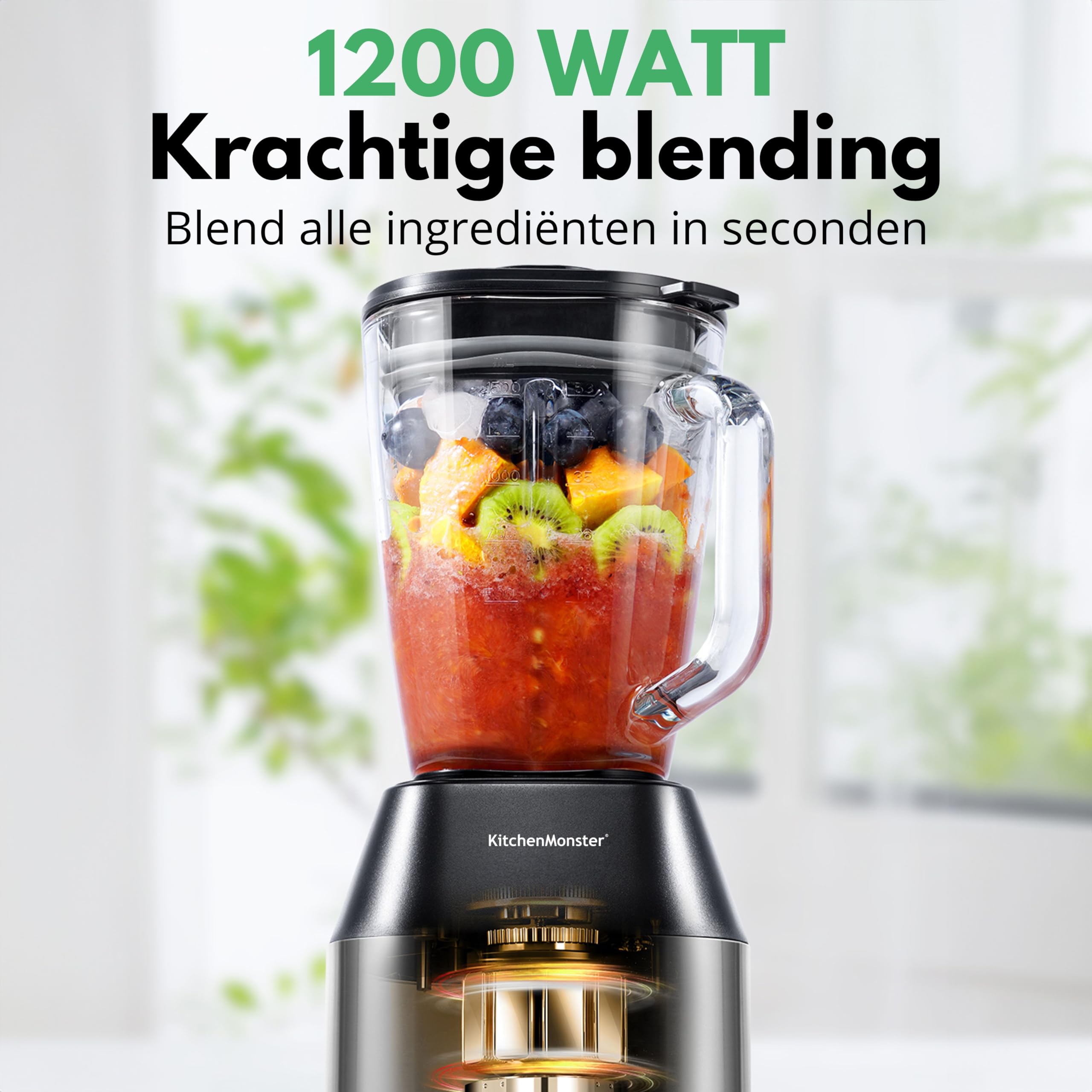 Blender Pro 1200 W - Smoothie Maker 1,5 litra z 3 stopniami