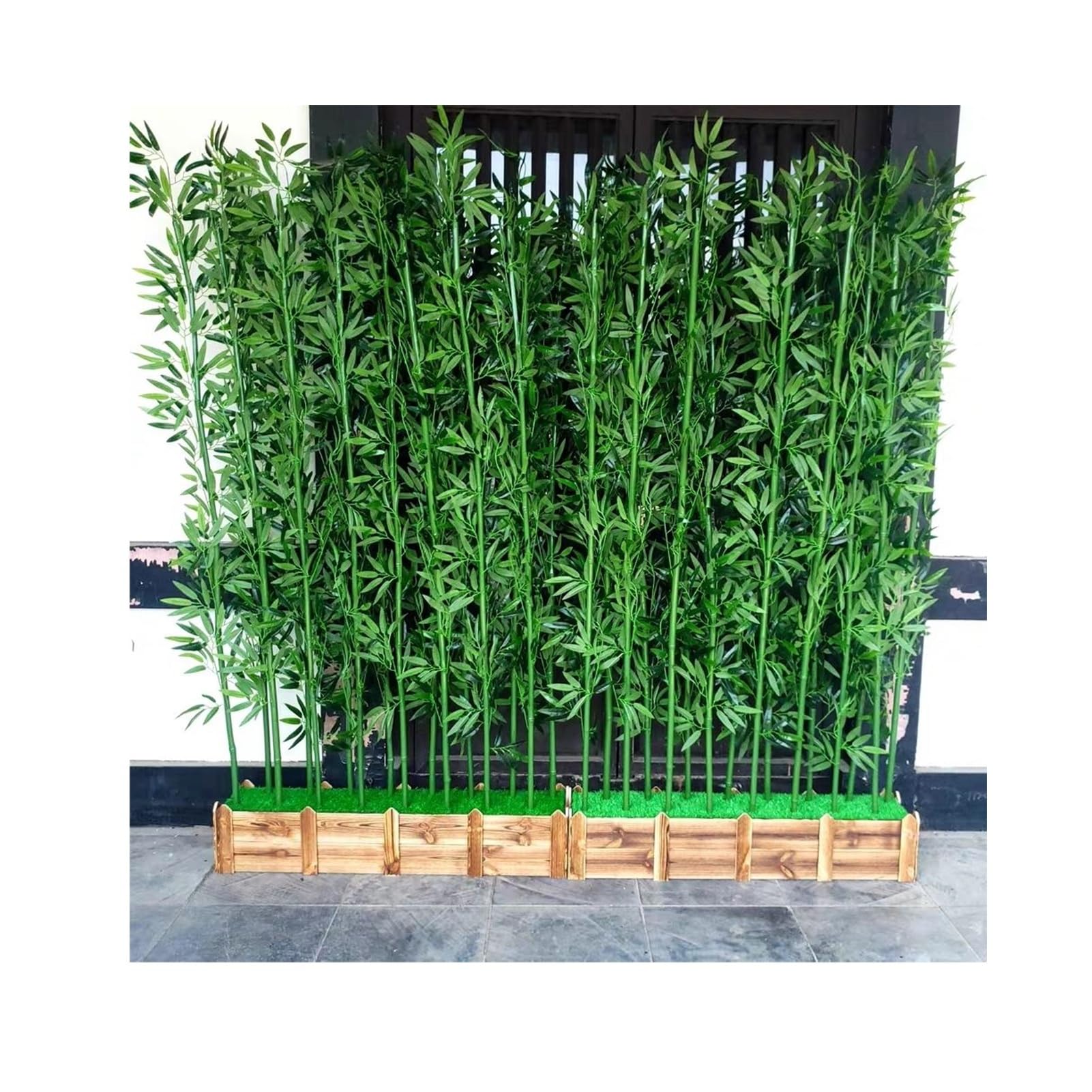 Grandi alberi di bambù artificiali per la privacy all'aperto, piante finte da 100 cm, per balcone, patio, giardino, cortile, paesaggistica e divisorio da parete (palo da 16 x 1,8 m)