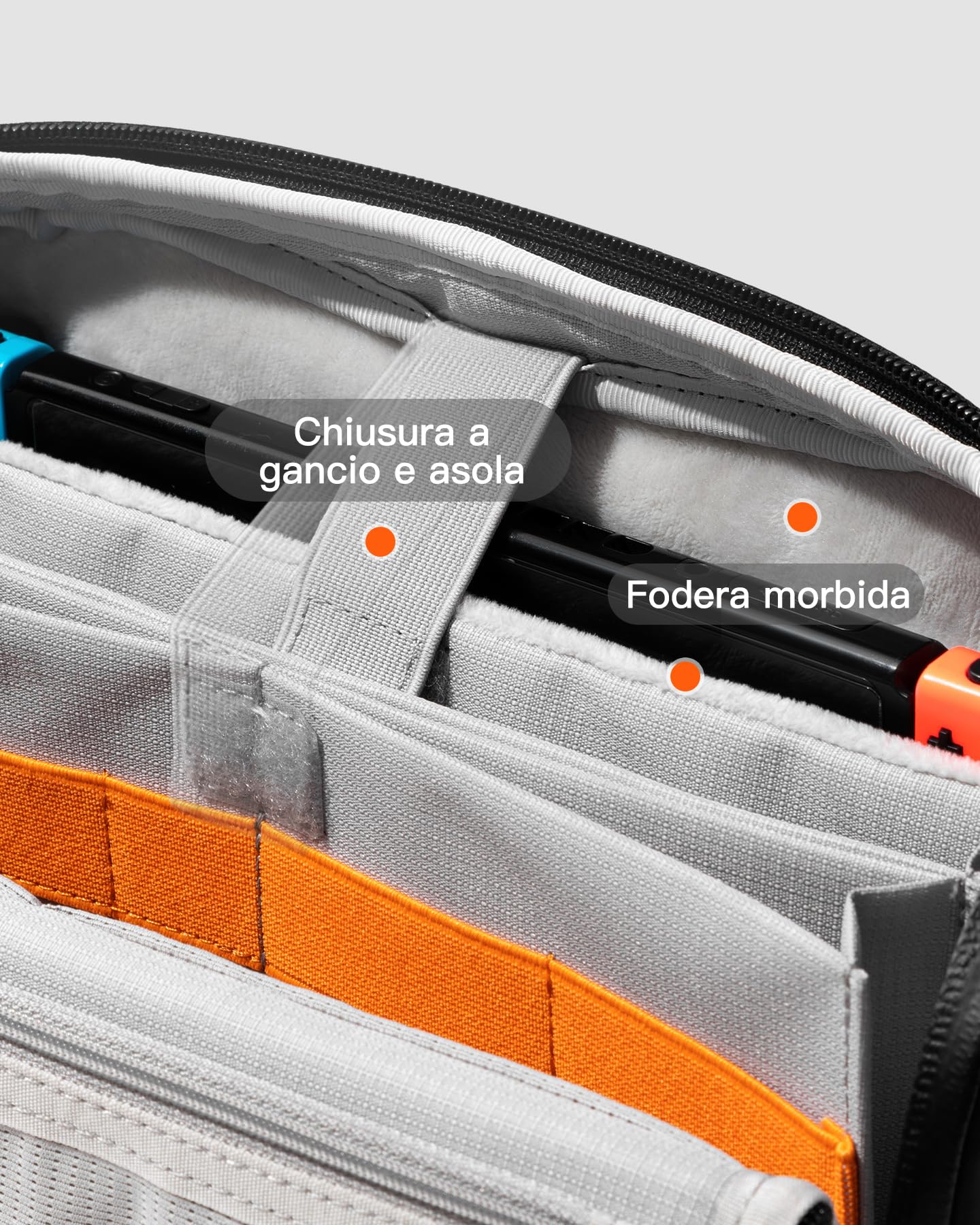 Inateck Sling Bag X-Modo, Borsa per Accessori Elettronici Resistente agli Schizzi, Zaino Monospalla Design con Apertura a 135°, Nero