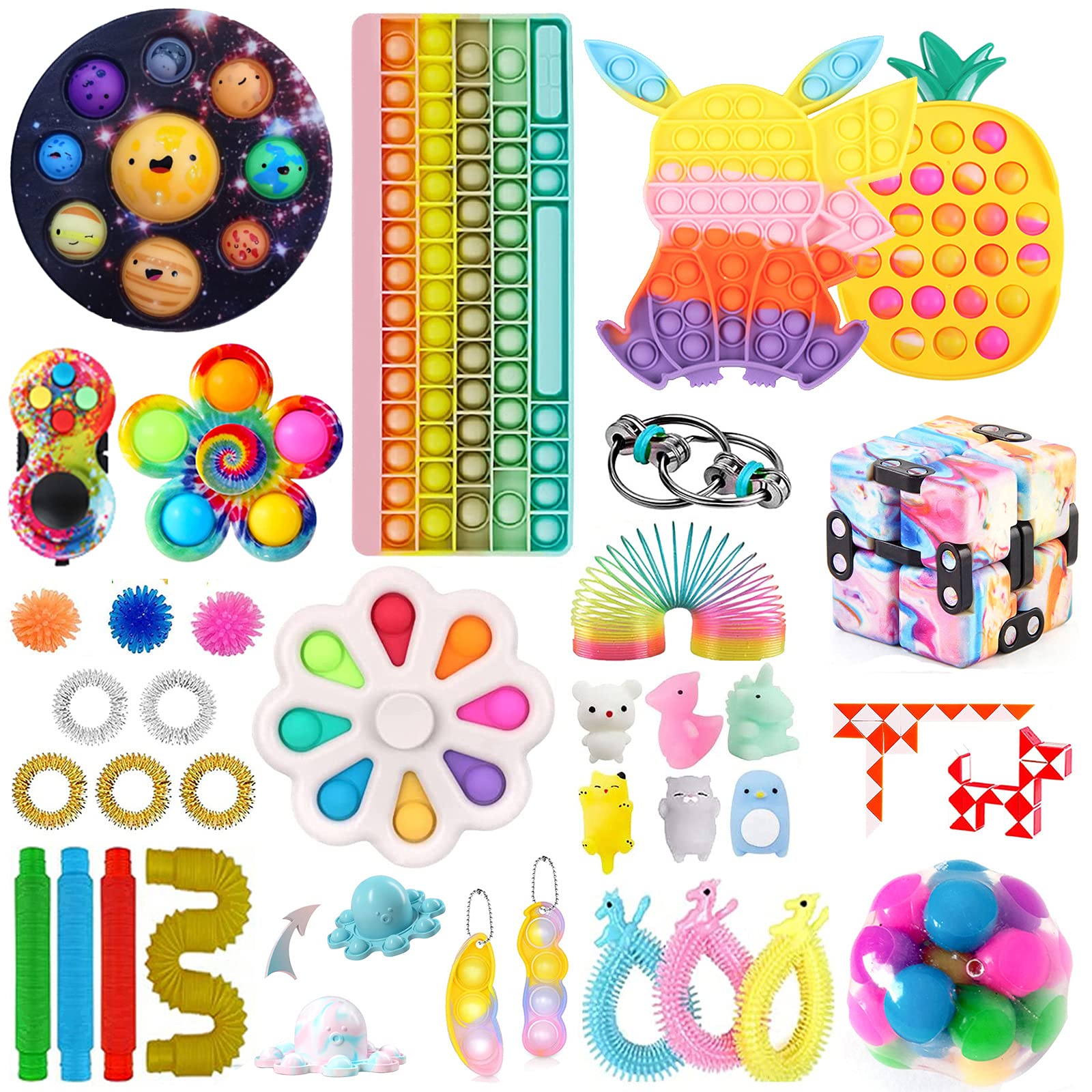 Fidget, Fidget Pack, Figetsss Toys Sets, Fidget Toys, Figetget Pack Fidget Kit Pop Toy Pack Stress A