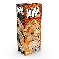 Hasbro Gaming Jenga, Gioco di Impilamento Originale con i Mattoncini di Legno