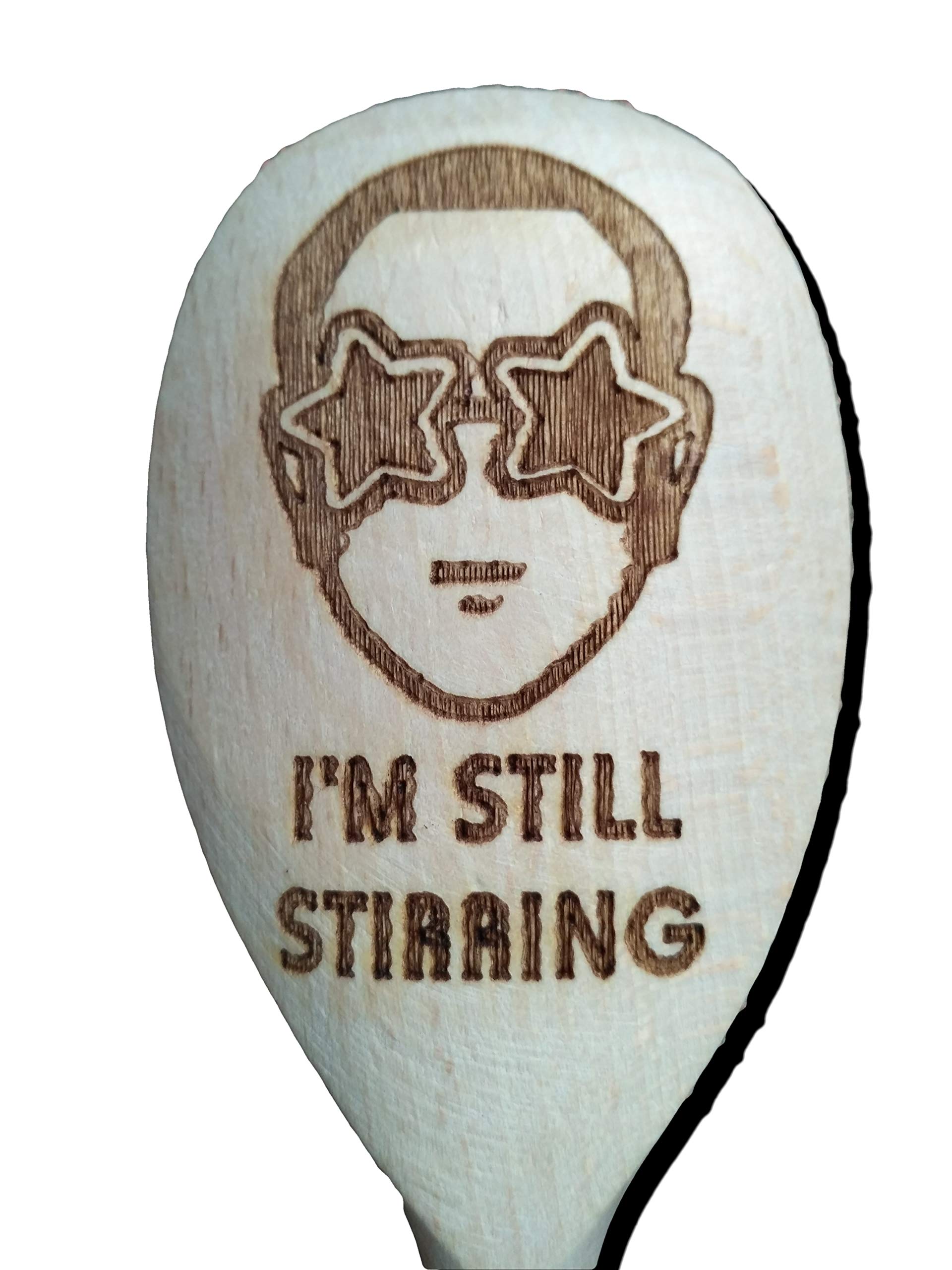 FastCraftELTON JOHN STAR GL INSPIRED WOODEN BAKING SPOON KITCHEN COOKING BIRTHDAY PRESENT FAN GIFT