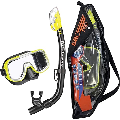 TUSA Sport Youth Mini-Kleio Mask and Dry Snorkel Combo Set