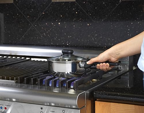 Miniatura 2 de Good Cook - Sartén de acero inoxidable con tapa (1,5 cuartos de galón)