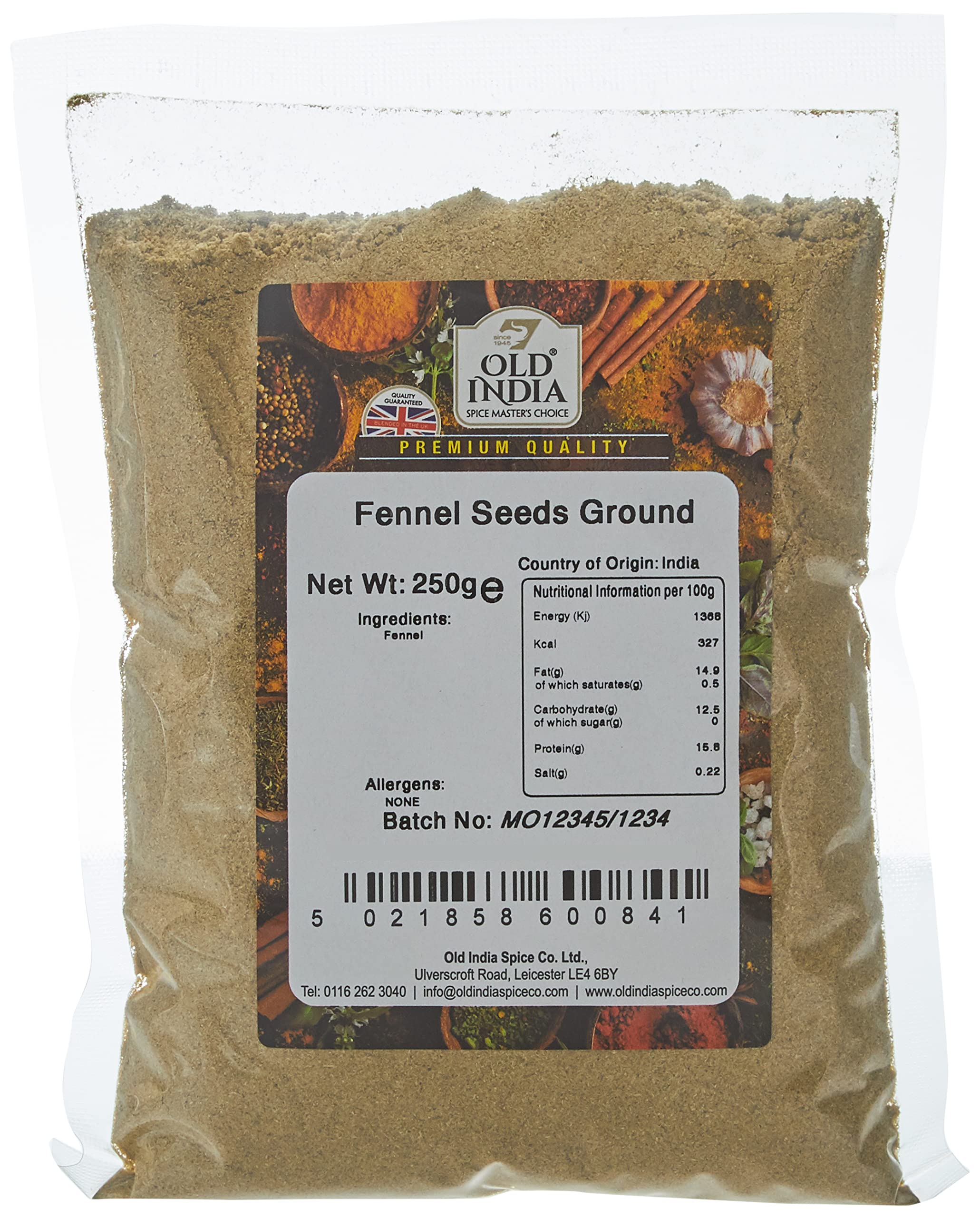 Old India Fennel Seeds Ground 250g