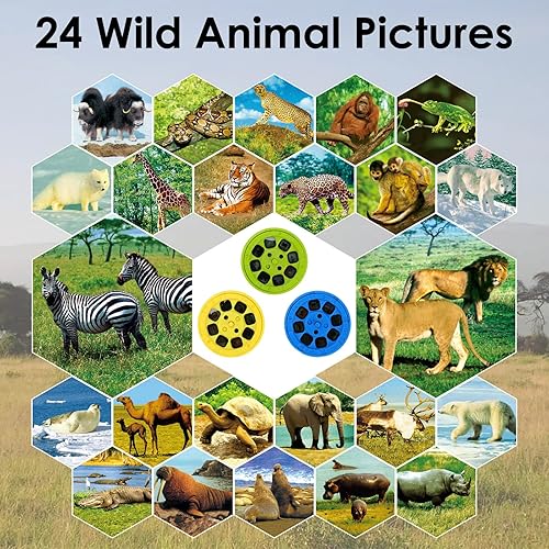 Miniatura 4 de Pup Go Antorcha de animales y proyector con 3 discos, 24 imágenes, antorcha para niños, juguetes de animales, pequeños regalos para niños, regalo