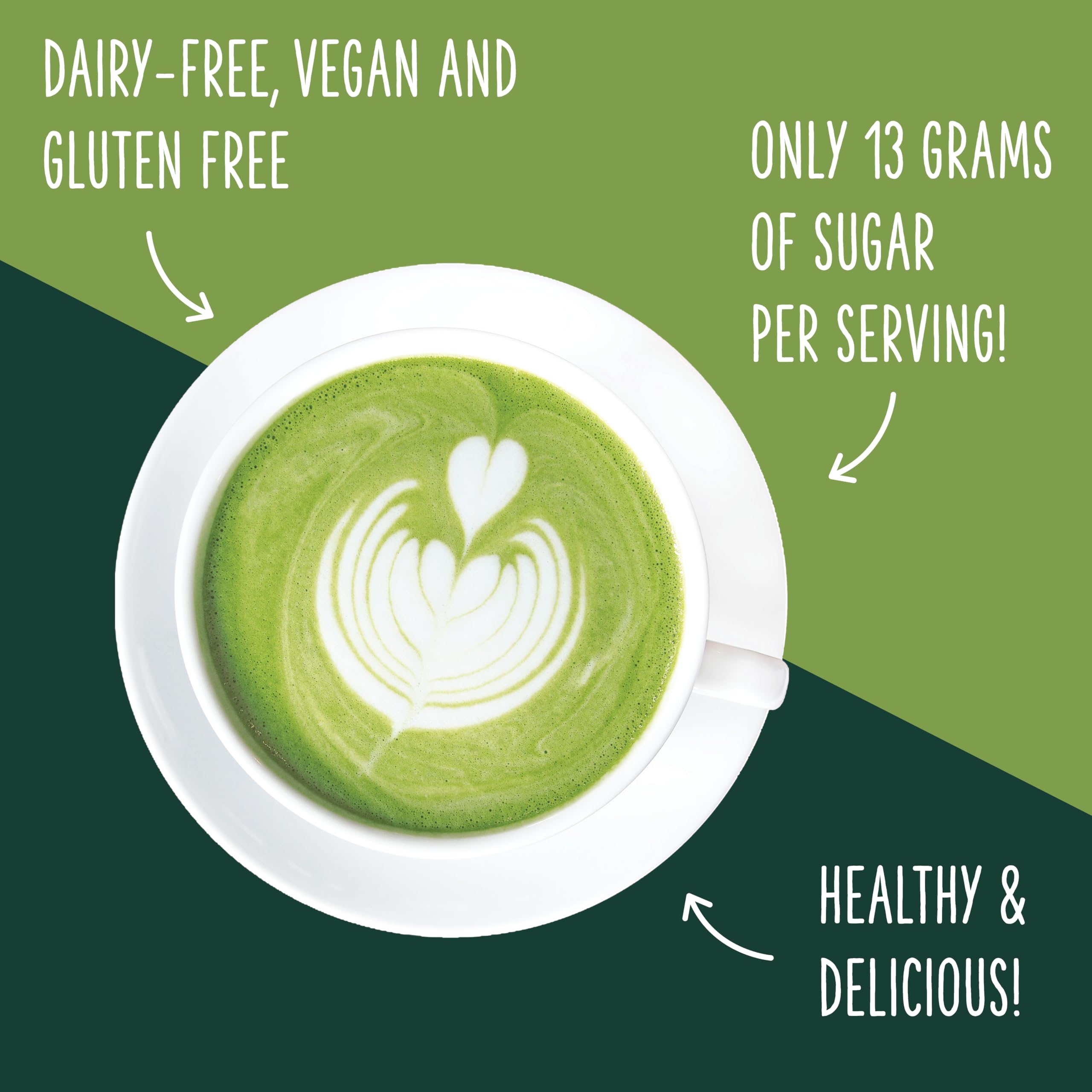 Two Leaves and a Bud Barista Matcha Sweetened Latte Blend 60 Servings Japanese Matcha Latte Powder Matcha Green — view 3