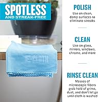 Vista 3 de E-Cloth Paño de limpieza de microfibra para pulido, paquete de 4 toallas de microfibra para pulir automóviles, ventanas y más