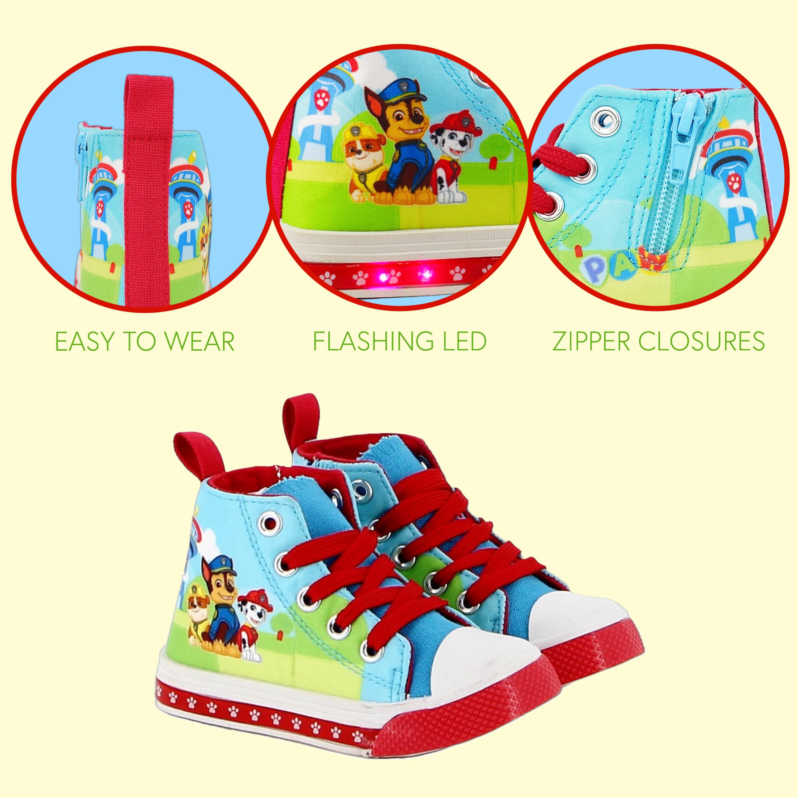 Paw Patrol Scarpe per Ragazzi, Scarpe Sportive, Scarpe da Ginnastica Chase Rubble e Marshall Design, Sneaker Leggere per Ragazzo, Taglie EU 24 a 30